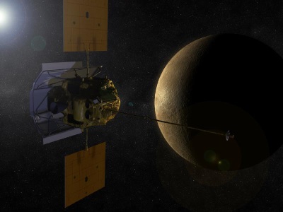 MESSENGER approaching Mercury